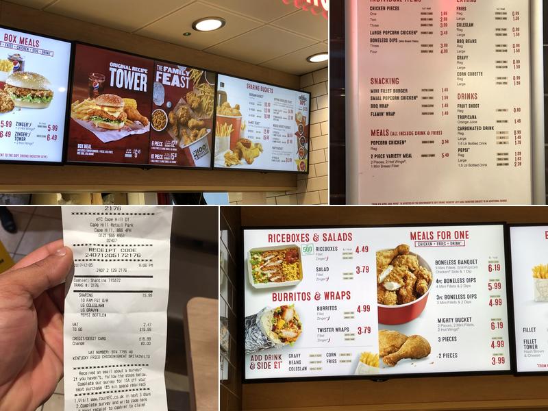 KFC Smethwick - Cape Hill Menu