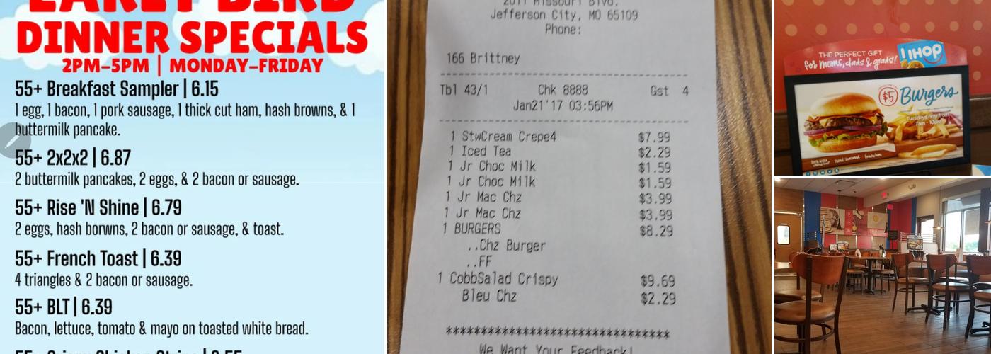 IHOP Menu