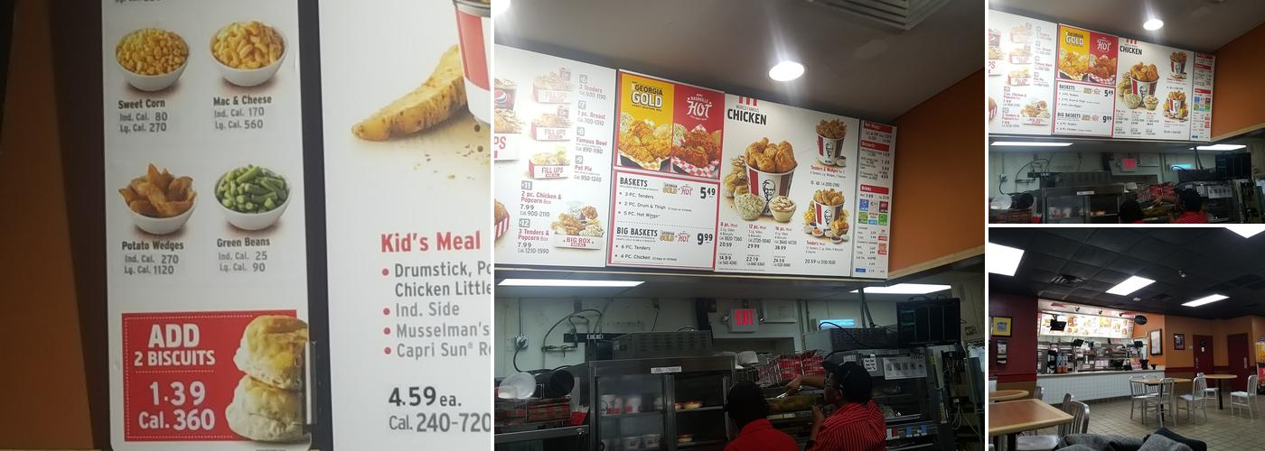 KFC Menu