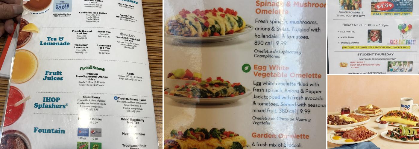 IHOP Menu