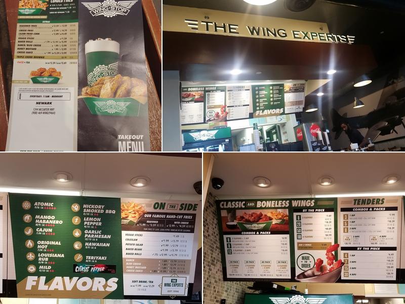 Wingstop Menu