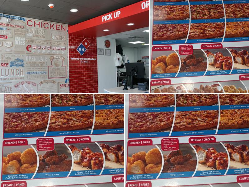Domino's Pizza Menu