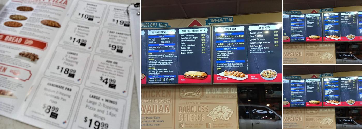 Domino's Pizza Menu