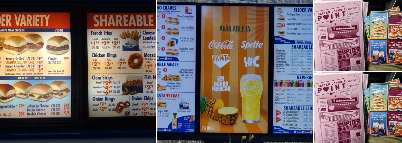 White Castle Menu