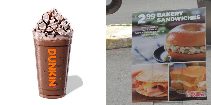 Dunkin' Menu