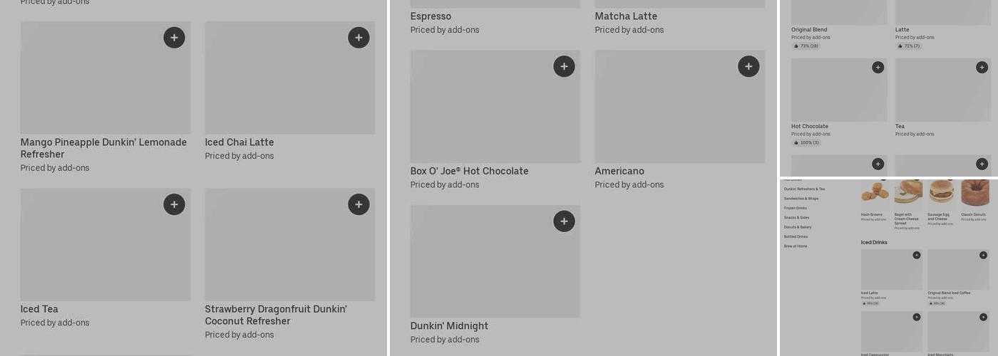 Dunkin' Menu