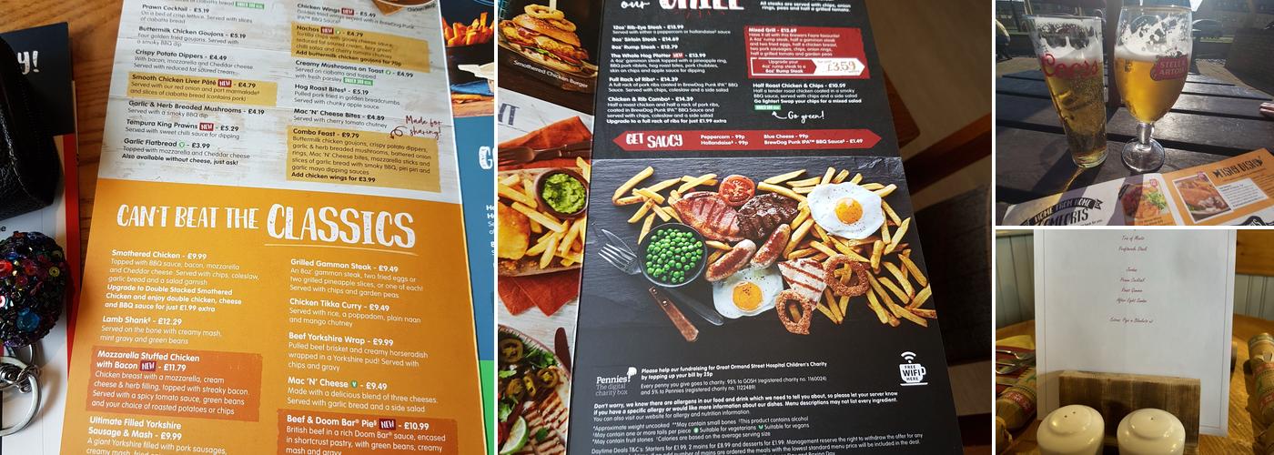 Cheswold Lodge Brewers Fayre Menu