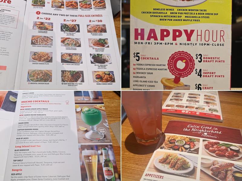 Applebee's Grill + Bar Menu