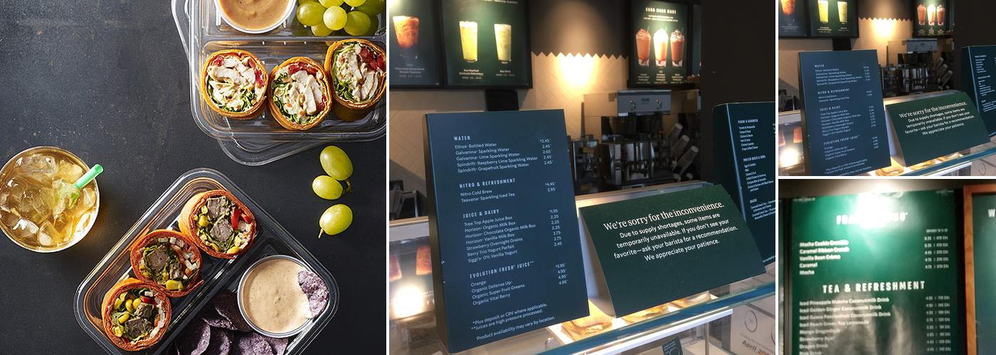Starbucks Coffee Company Menu