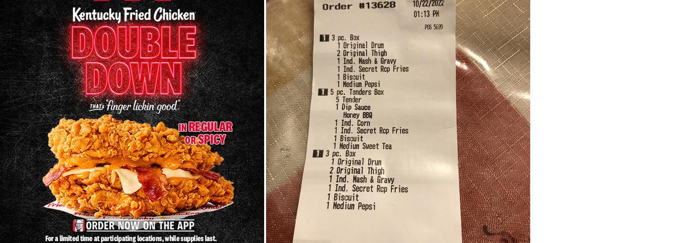 KFC Menu