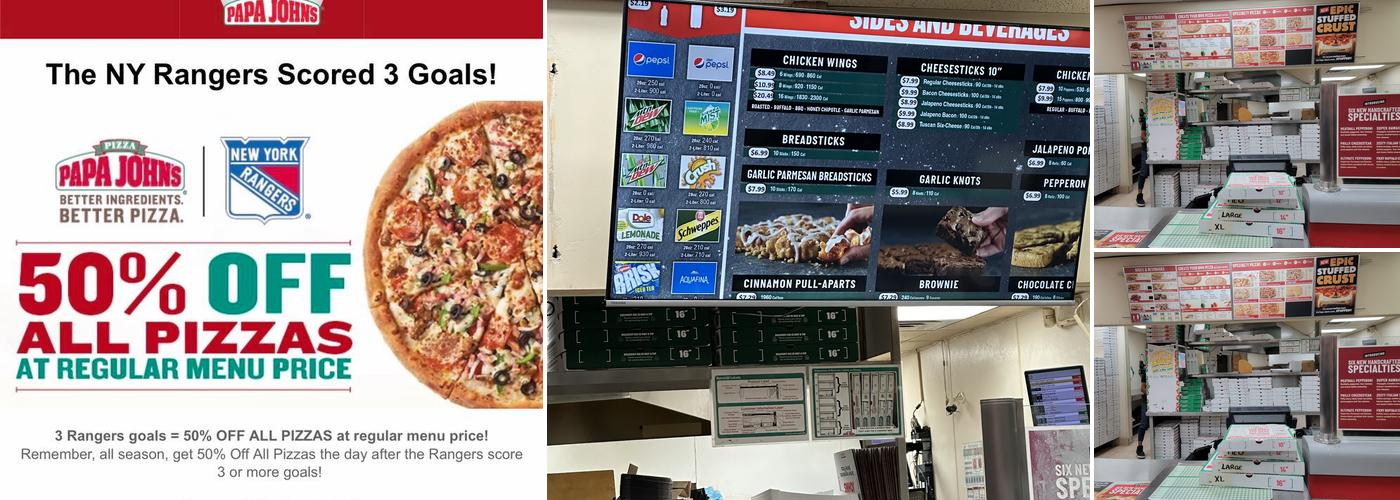 Papa Johns Pizza Menu