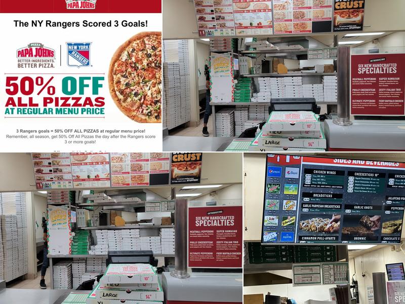 Papa Johns Pizza Menu