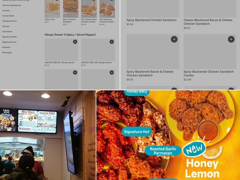 Popeyes Louisiana Kitchen Menu