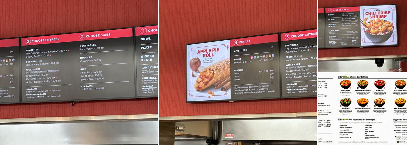 Panda Express Menu
