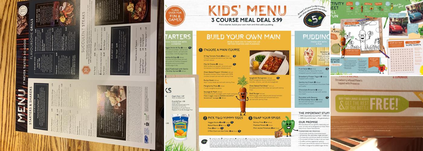 Christie Fields Beefeater Menu