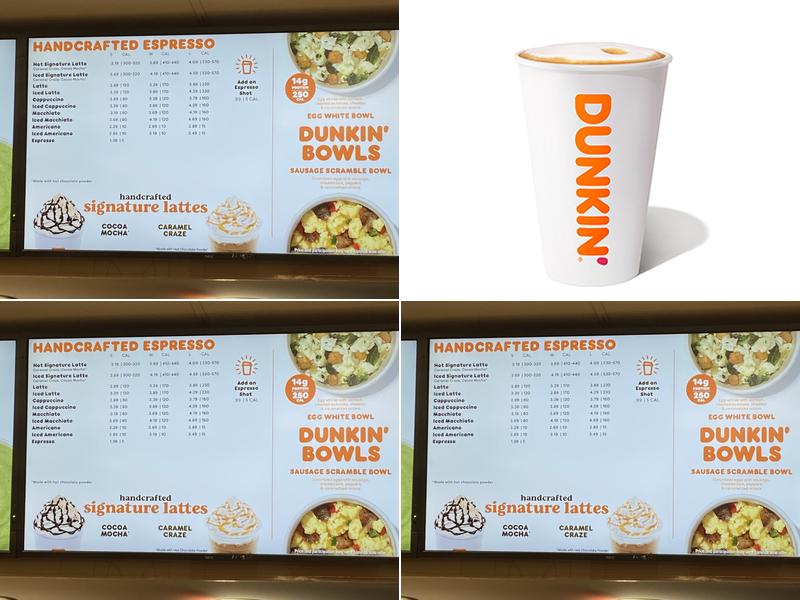 Dunkin' Menu