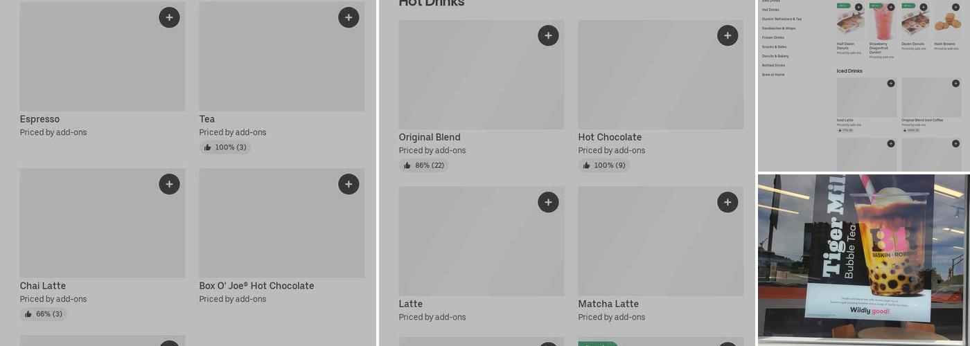 Dunkin' Menu