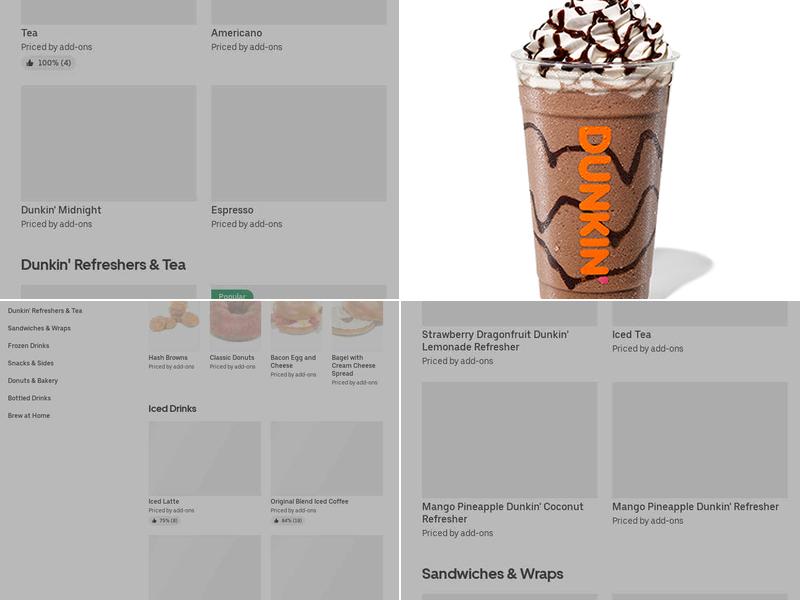 Dunkin' Menu