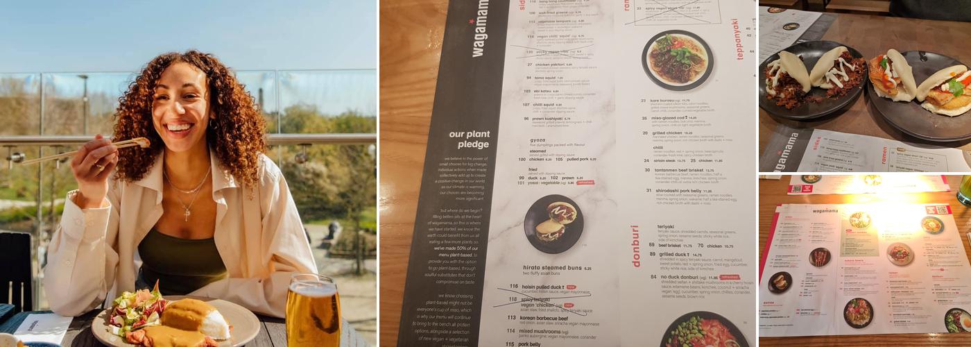 wagamama manchester st peters square Menu