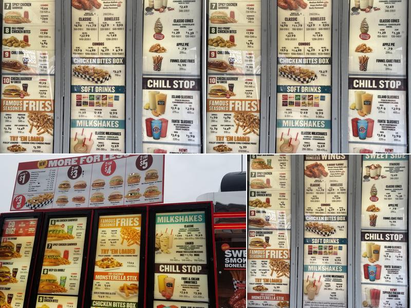 Checkers Menu