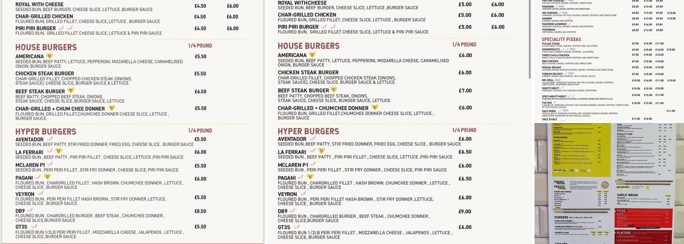 Chum Chee's Pizzeria Express Menu