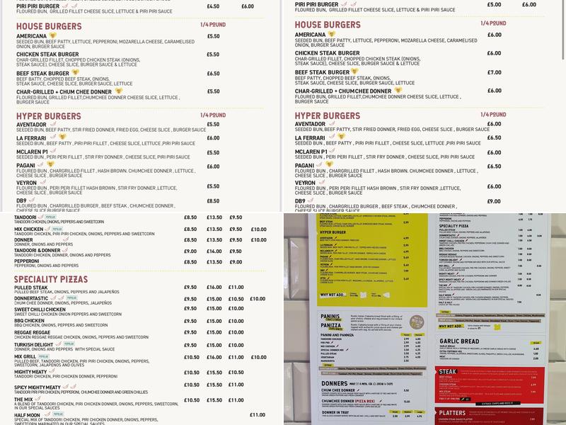 Chum Chee's Pizzeria Express Menu