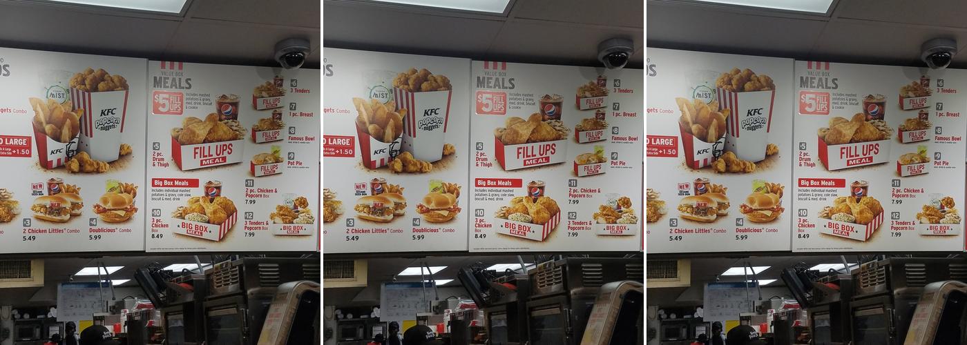 KFC Menu