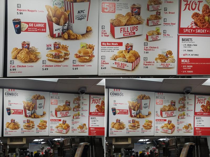 KFC Menu