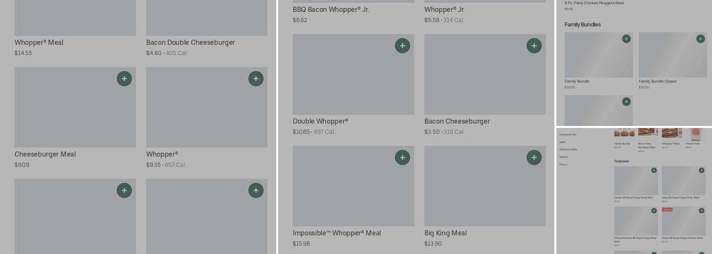 Burger King Menu