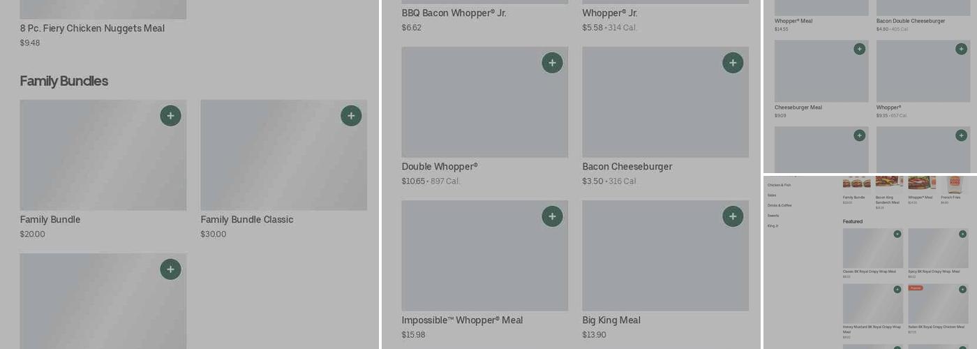 Burger King Menu