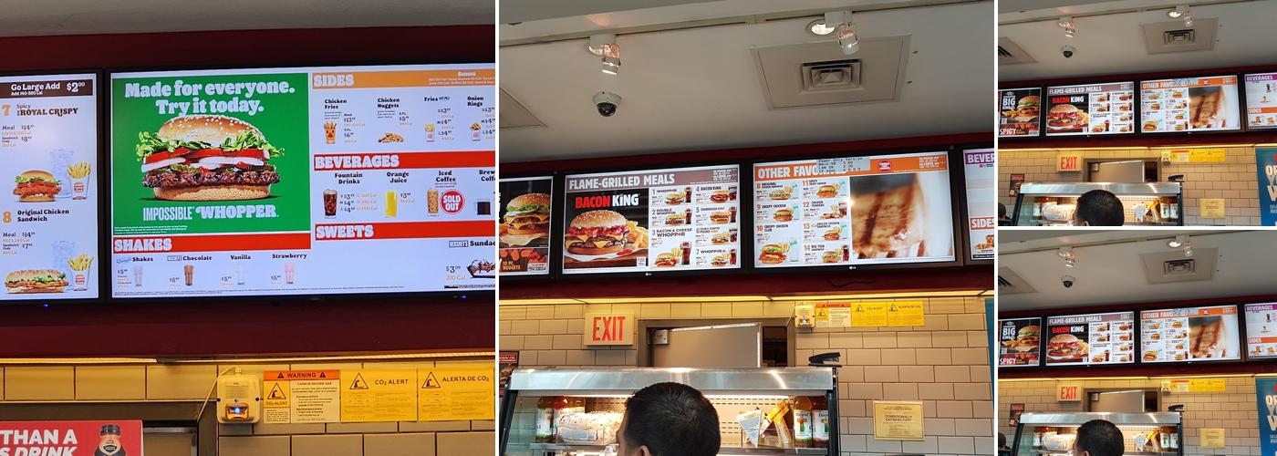 Burger King Menu