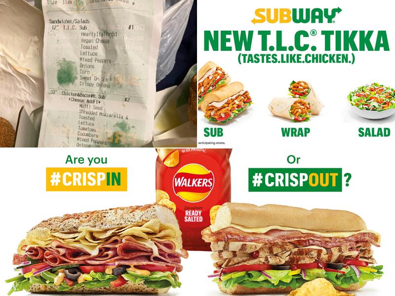 Subway Menu