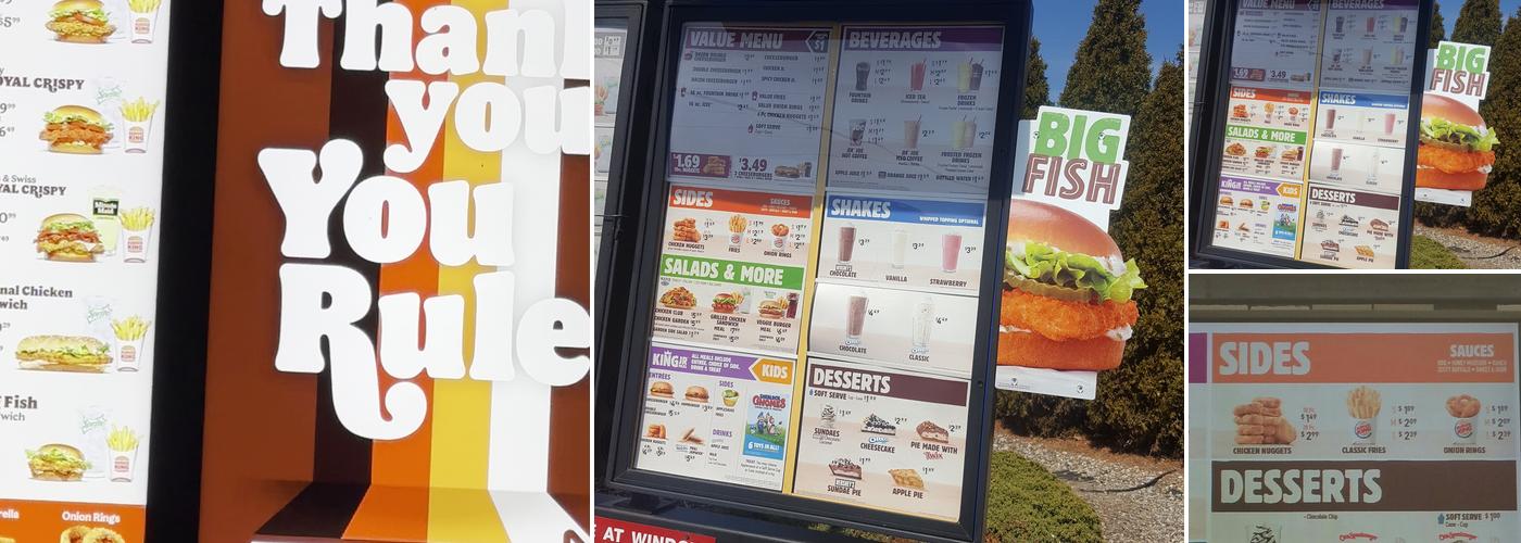 Burger King Menu