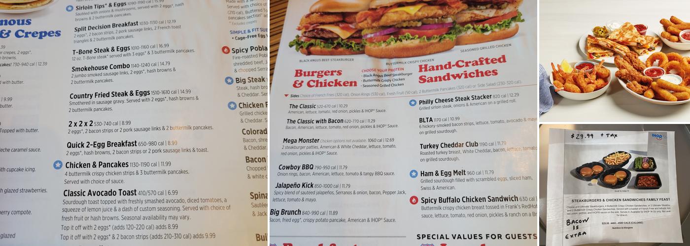 IHOP Menu