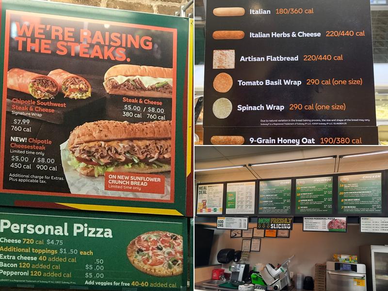 Subway Menu