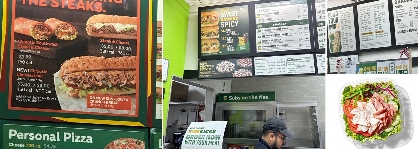 Subway Menu