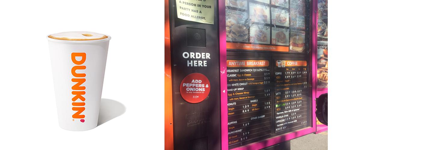 Dunkin' Menu