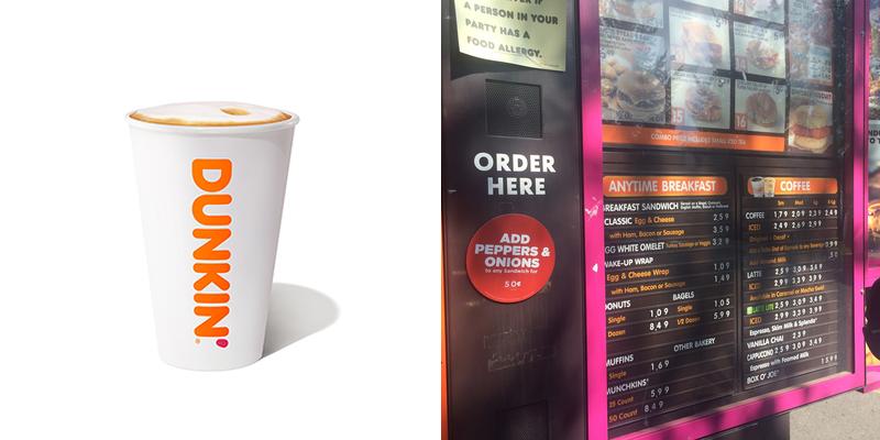 Dunkin' Menu