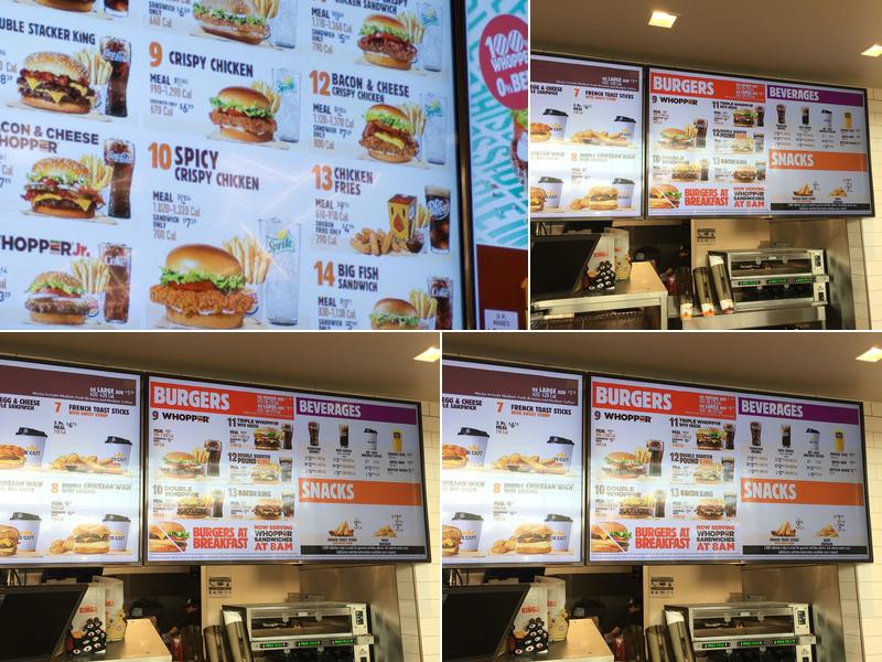 Burger King Menu