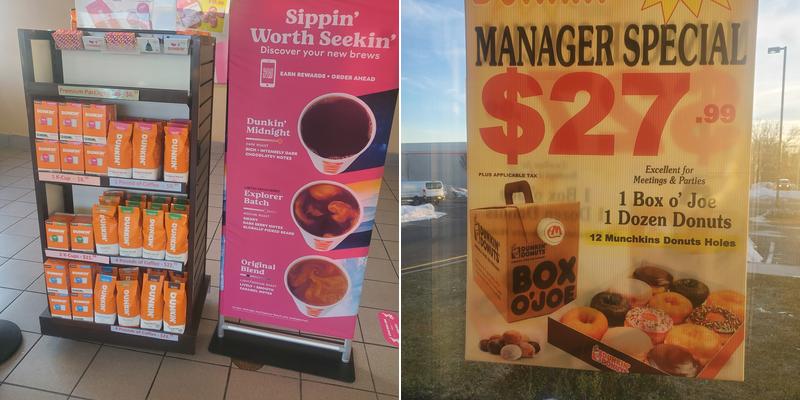 Dunkin' Menu
