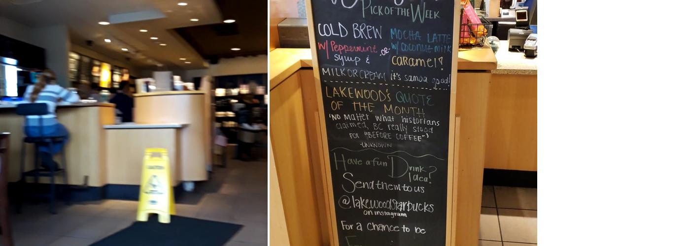 Starbucks Coffee Company Menu
