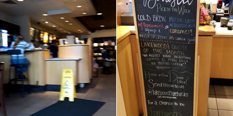 Starbucks Coffee Company Menu
