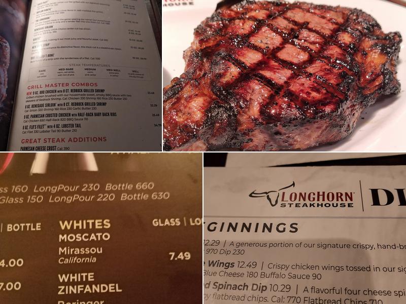 LongHorn Steakhouse Menu