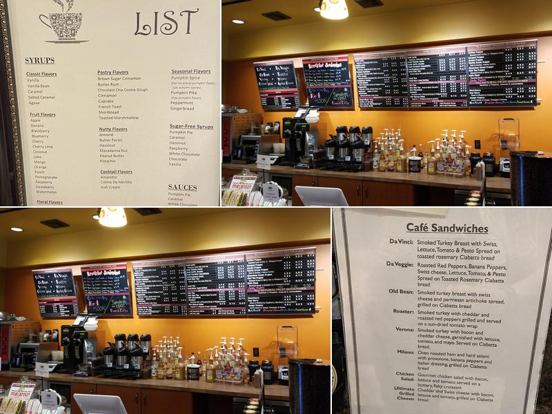 The Coffee Bean Café Menu