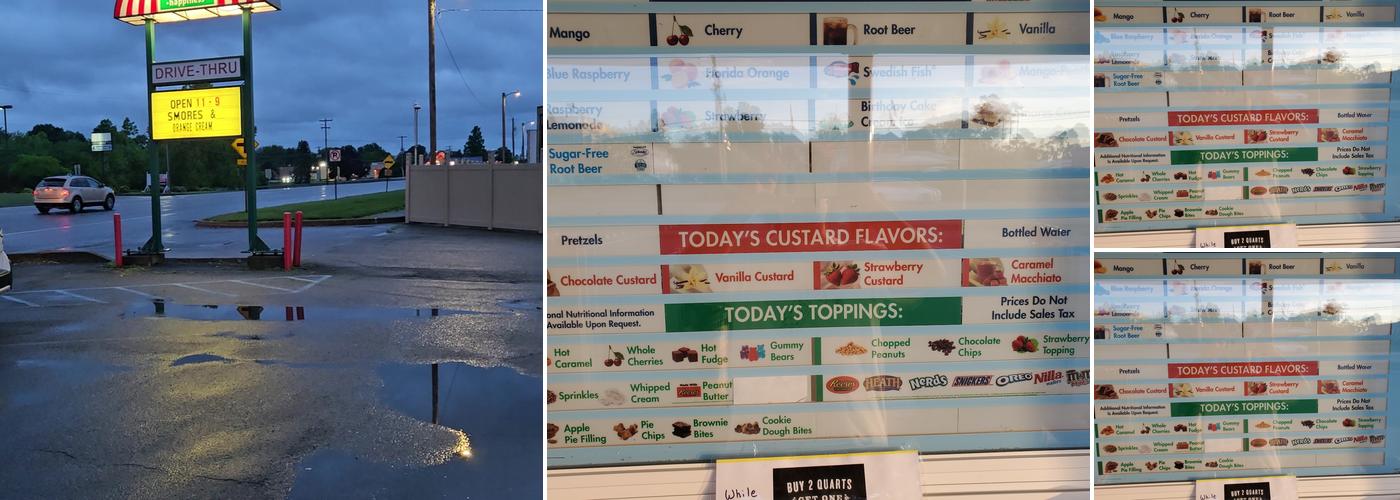 Rita's Italian Ice & Frozen Custard Menu