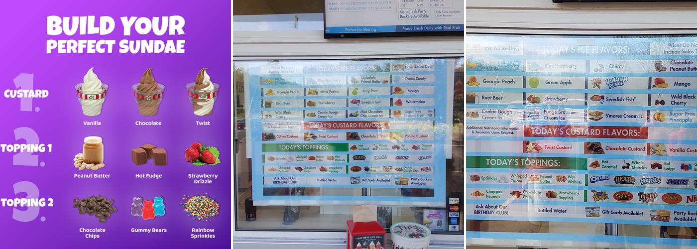 Rita's Italian Ice & Frozen Custard Menu