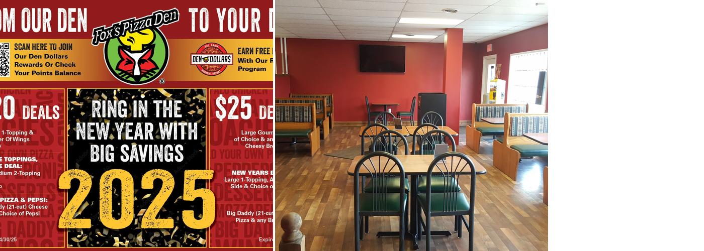 Fox's Pizza Den Greensburg Menu