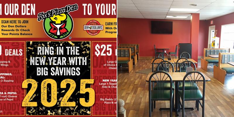 Fox's Pizza Den Greensburg Menu