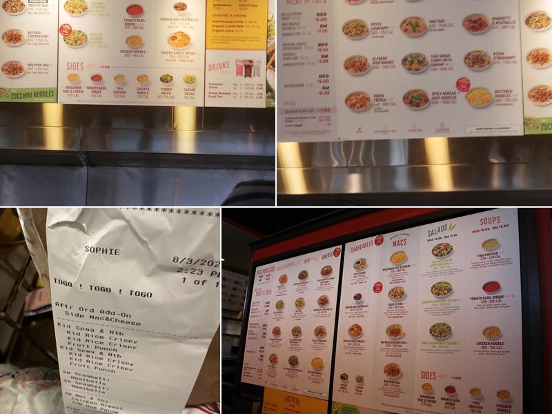 Noodles and Company Menu