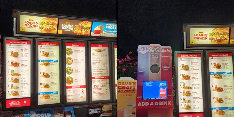 Wendy's Menu